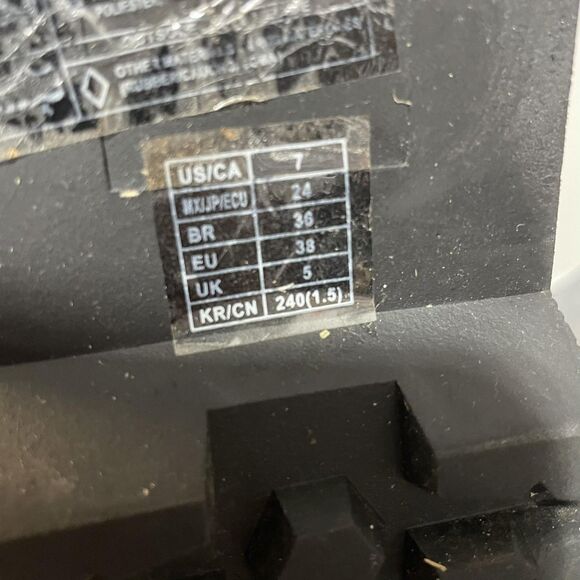 Floral Combat Boots Womens Size 7 White Pink Platform Lace Up Ankle Chunky - Picture 7 of 8